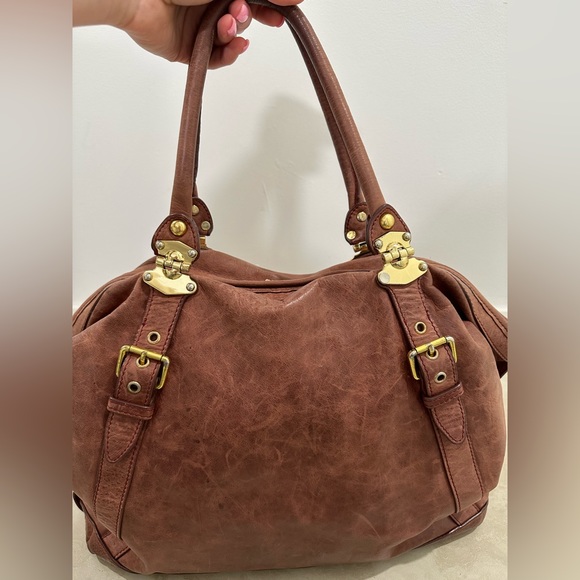Miu Miu Large brown boho shoulder bag. Rare vintage, high quality leather - Picture 7 of 15